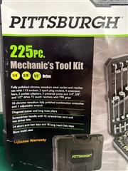 Pittsburgh 225 Piece Mechanics Tool Set - 62664 SAE & METRIC 1/4 3
